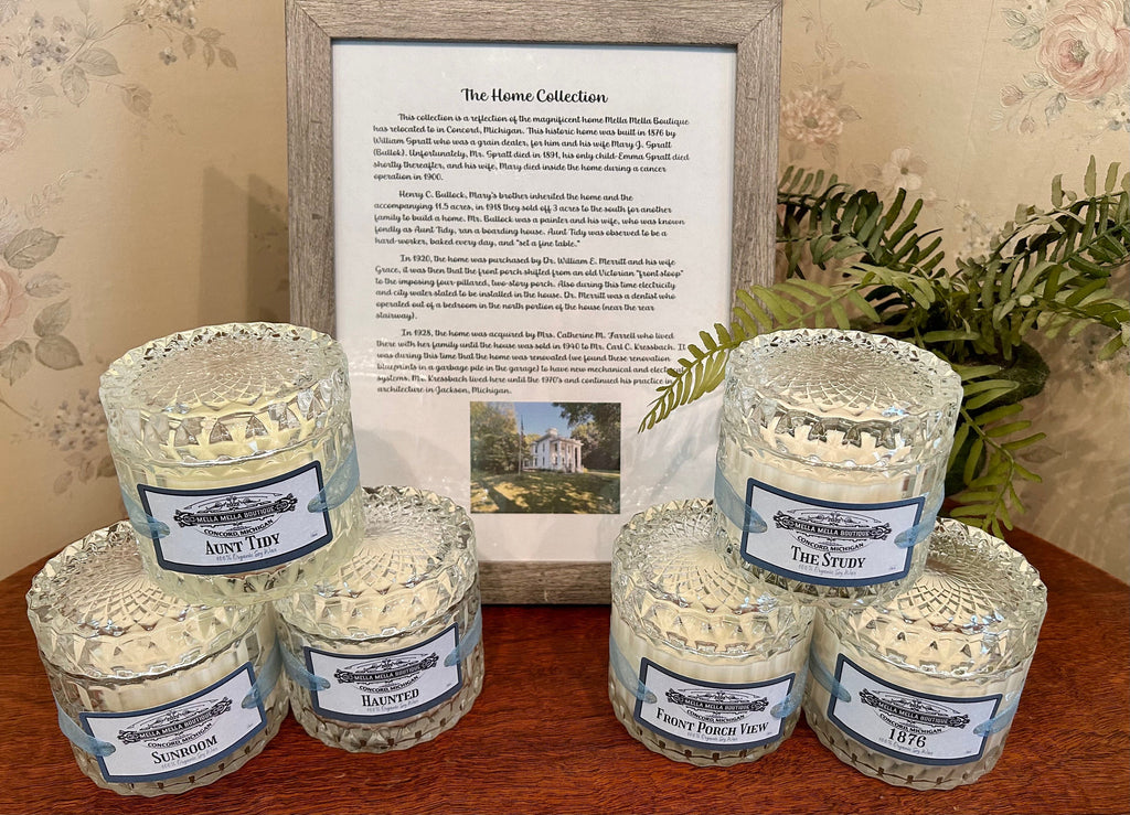 The Home Collection – Organic Soy Wax Candles Inspired by Our 1876 Historic Home