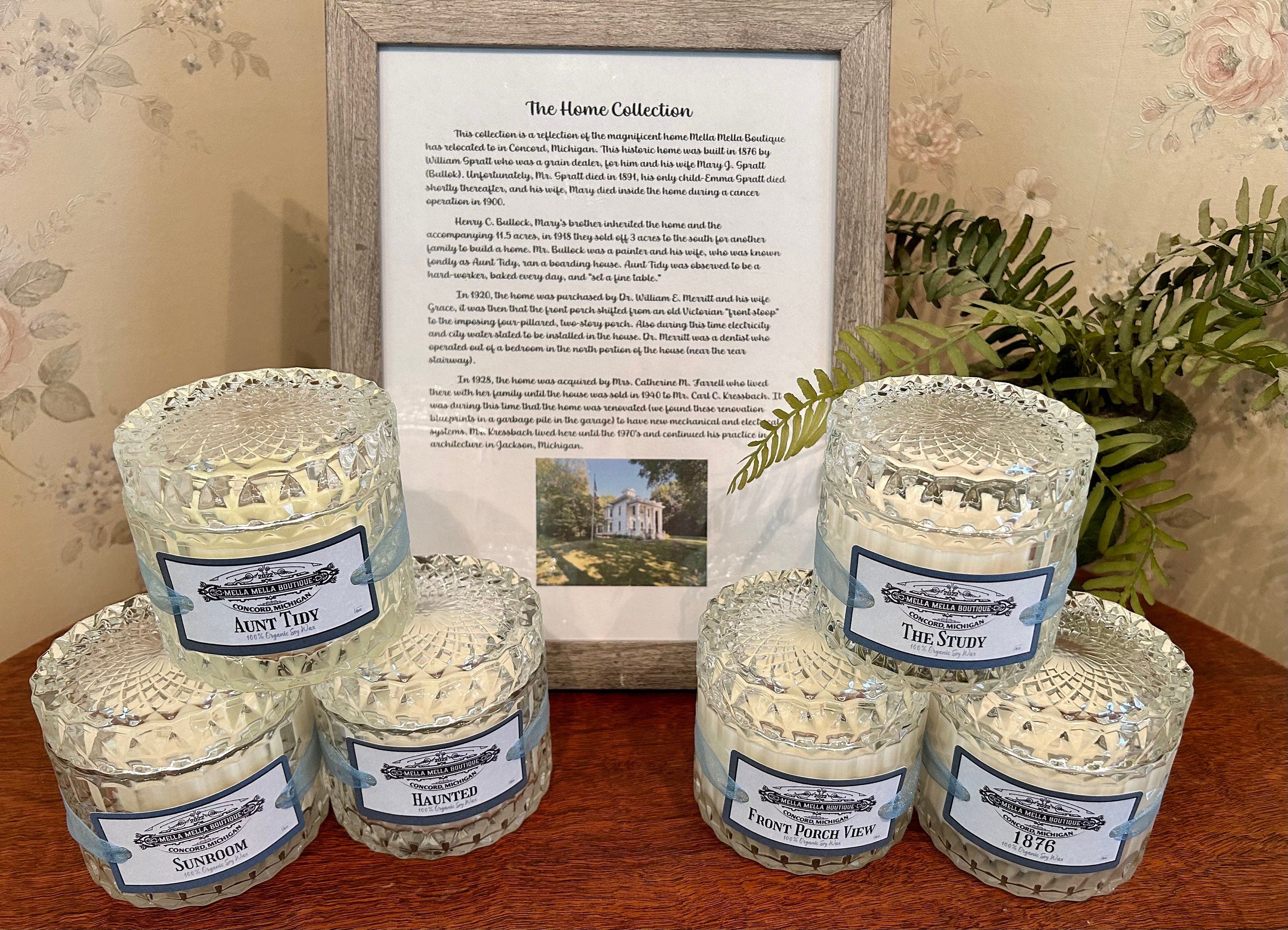 The Home Collection – Organic Soy Wax Candles Inspired by Our 1876 Historic Home