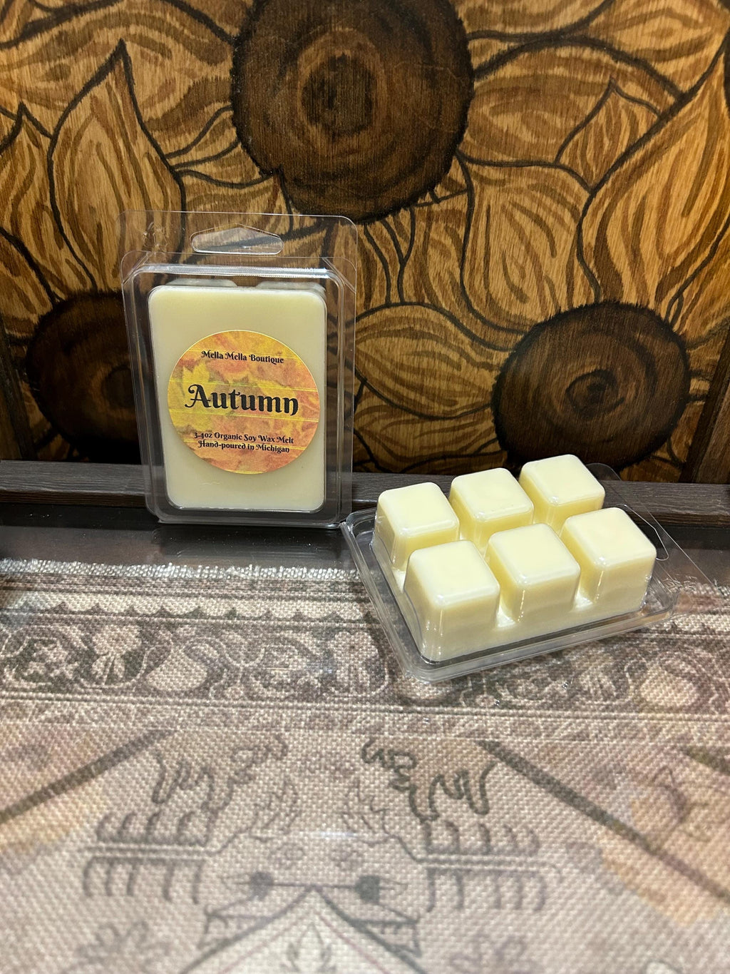 Autumn Scent Collection – Soy Candles, Wax Melts & Car Diffuser with Orange, Vanilla & Clove