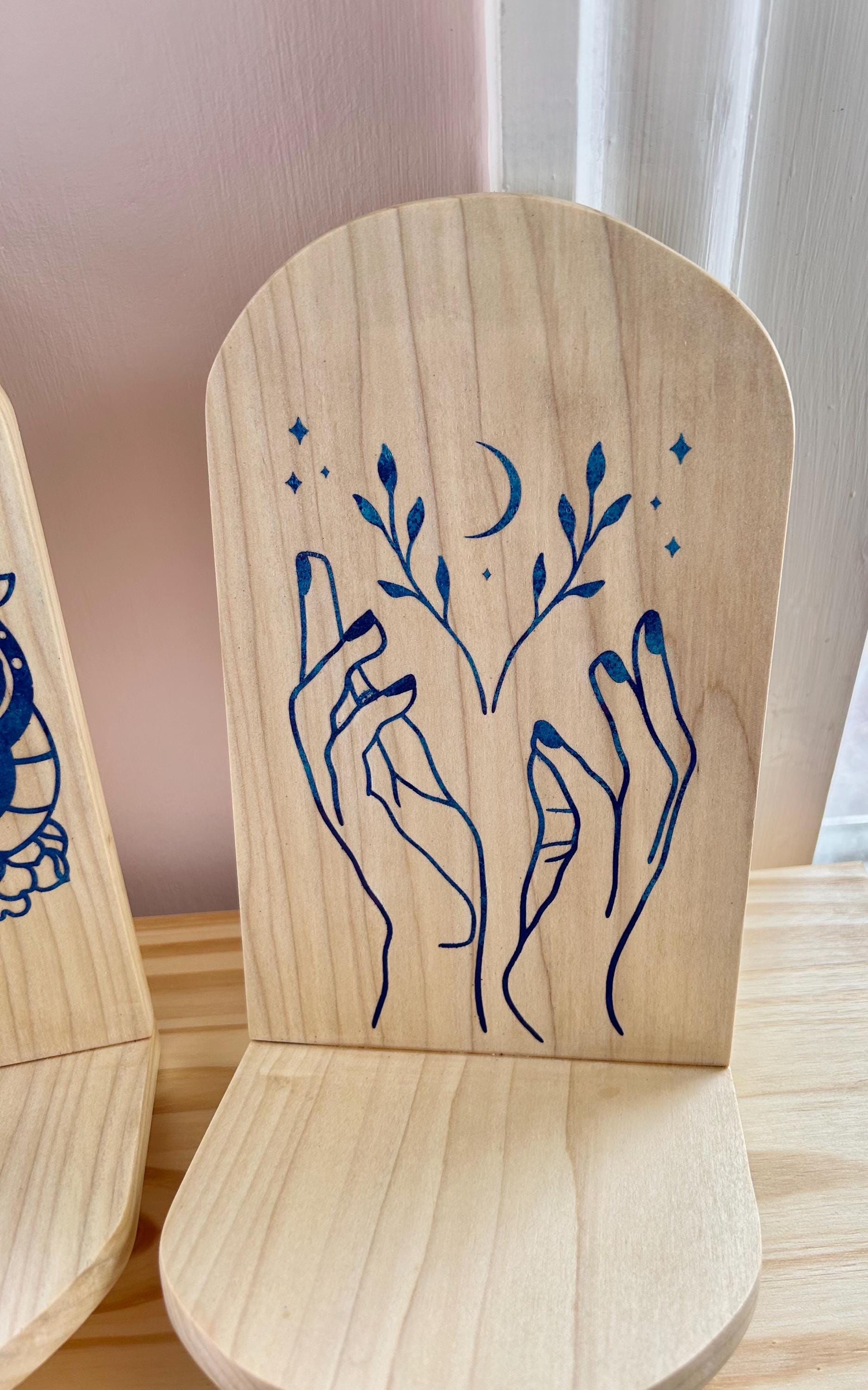 Mystical Wall Decor – Hand-Painted Galaxy Shelf & Bud Vase