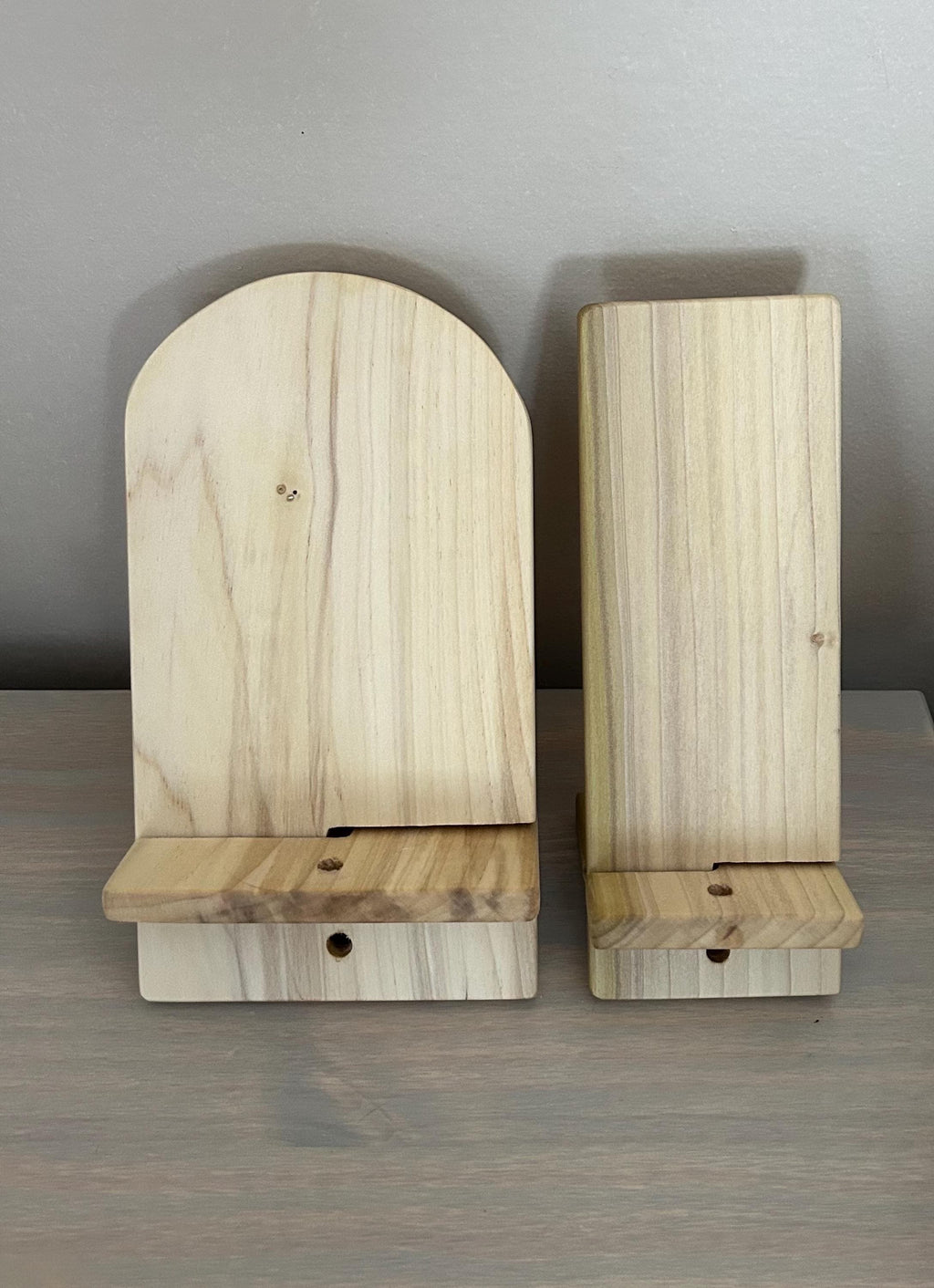 Poplar Wood Phone Stand – Handcrafted Natural Wood Phone Holder