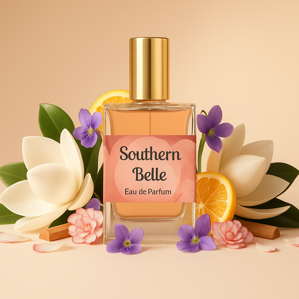 Southern Belle Eau de Parfum – Warm Magnolia & Soft Floral Feminine Fragrance