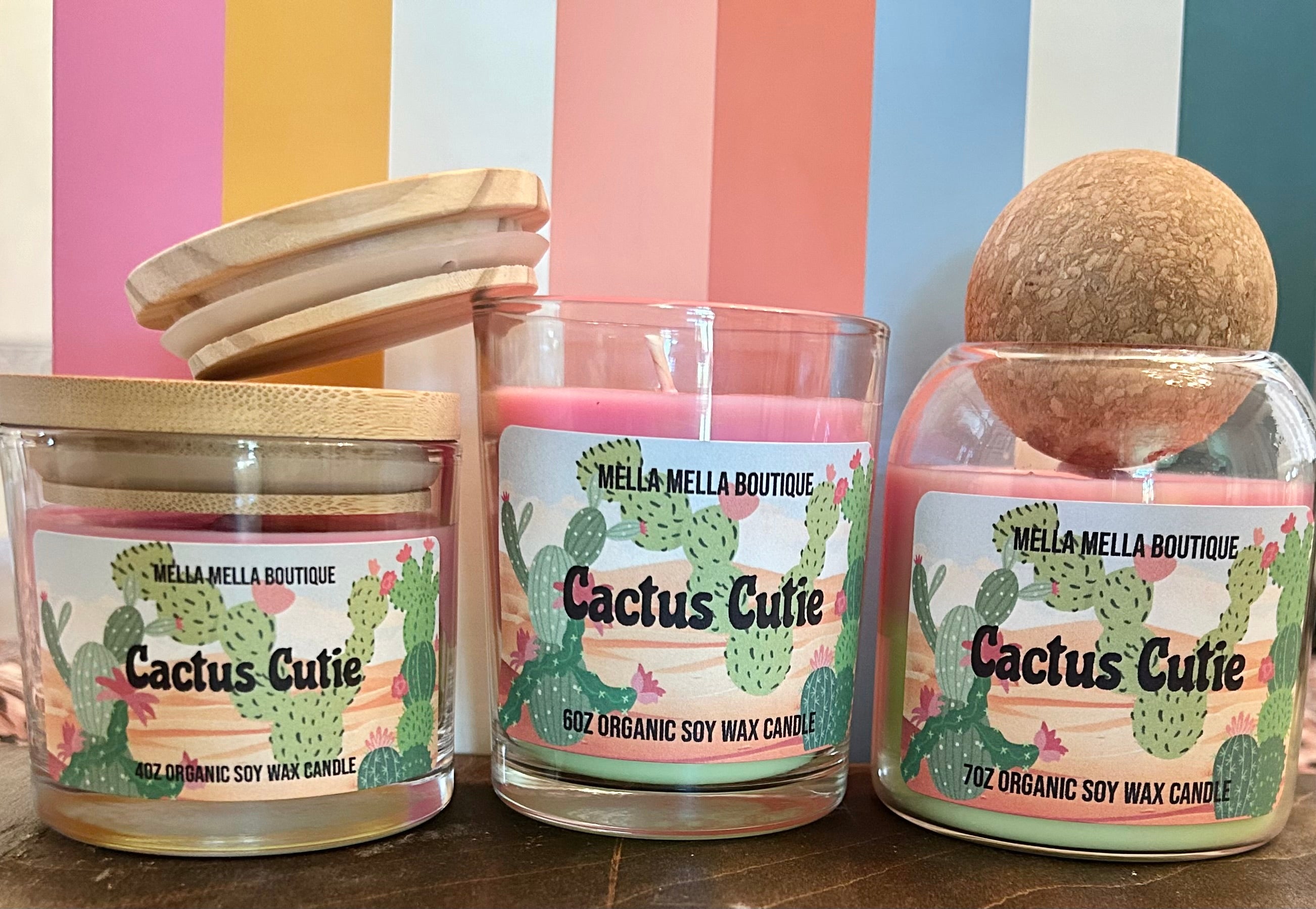 Cactus Blossom Scent Collection – Fresh Cactus Blossom Inspired Soy Wax Candles, Melts