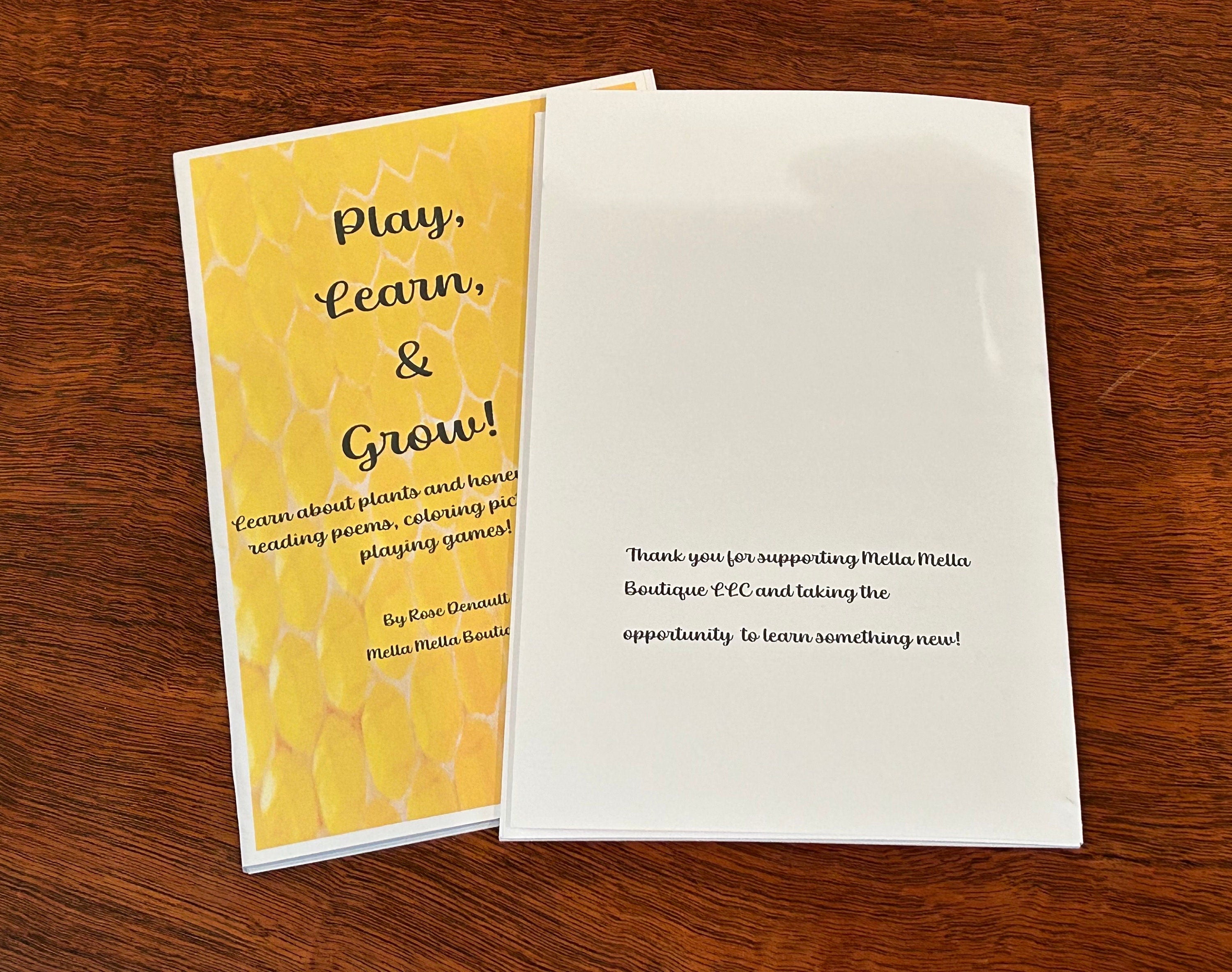 Play, Learn, and Grow Activity Book – Nature-Themed Educational Activity Book for Kids