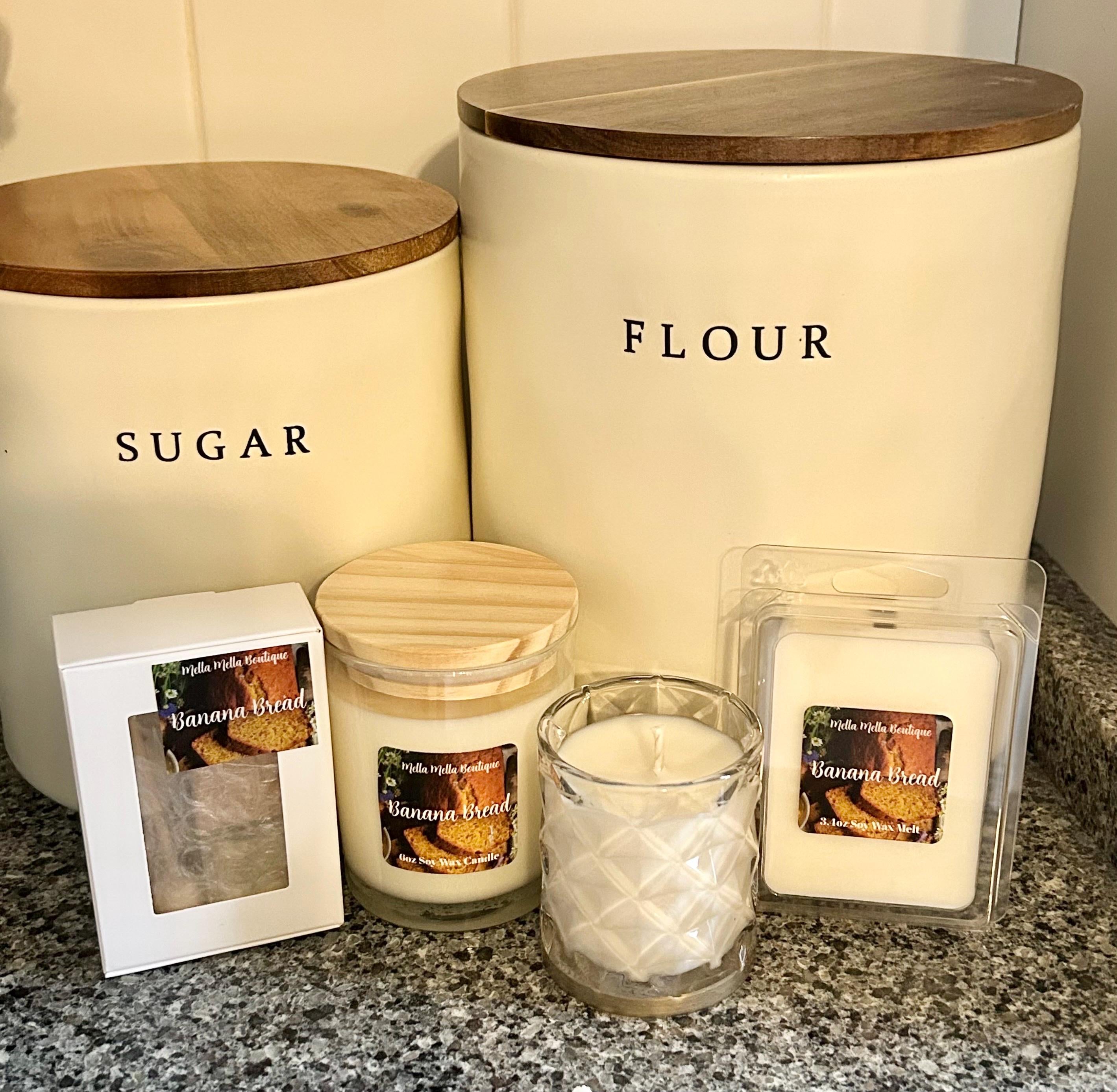 Banana Bread Scent Collection – Soy Candles, Wax Melts & Car Diffuser