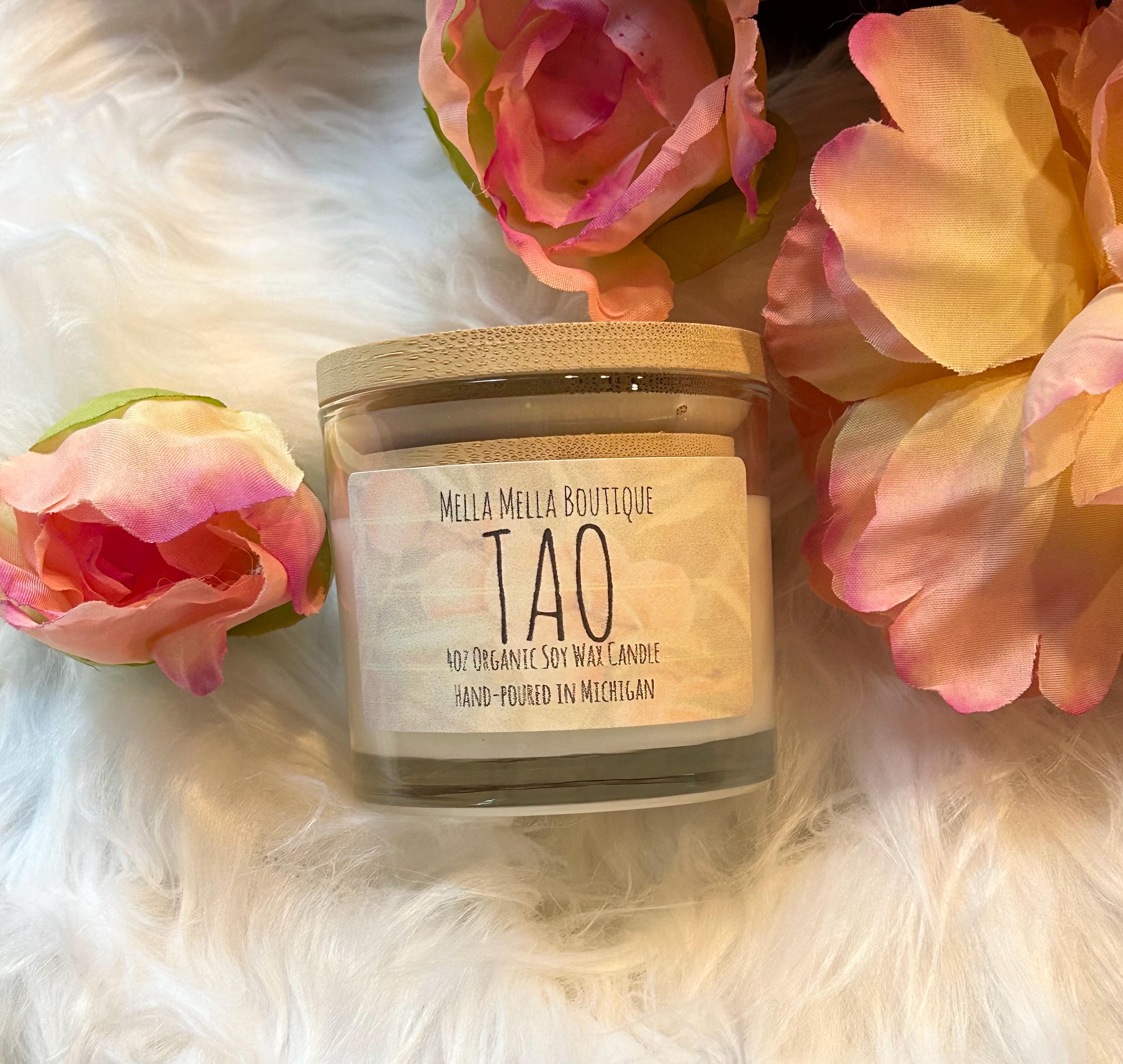 Tao Scent Collection – Peach & Hibiscus Inspired Soy Wax Candles, Melts & Car Diffusers