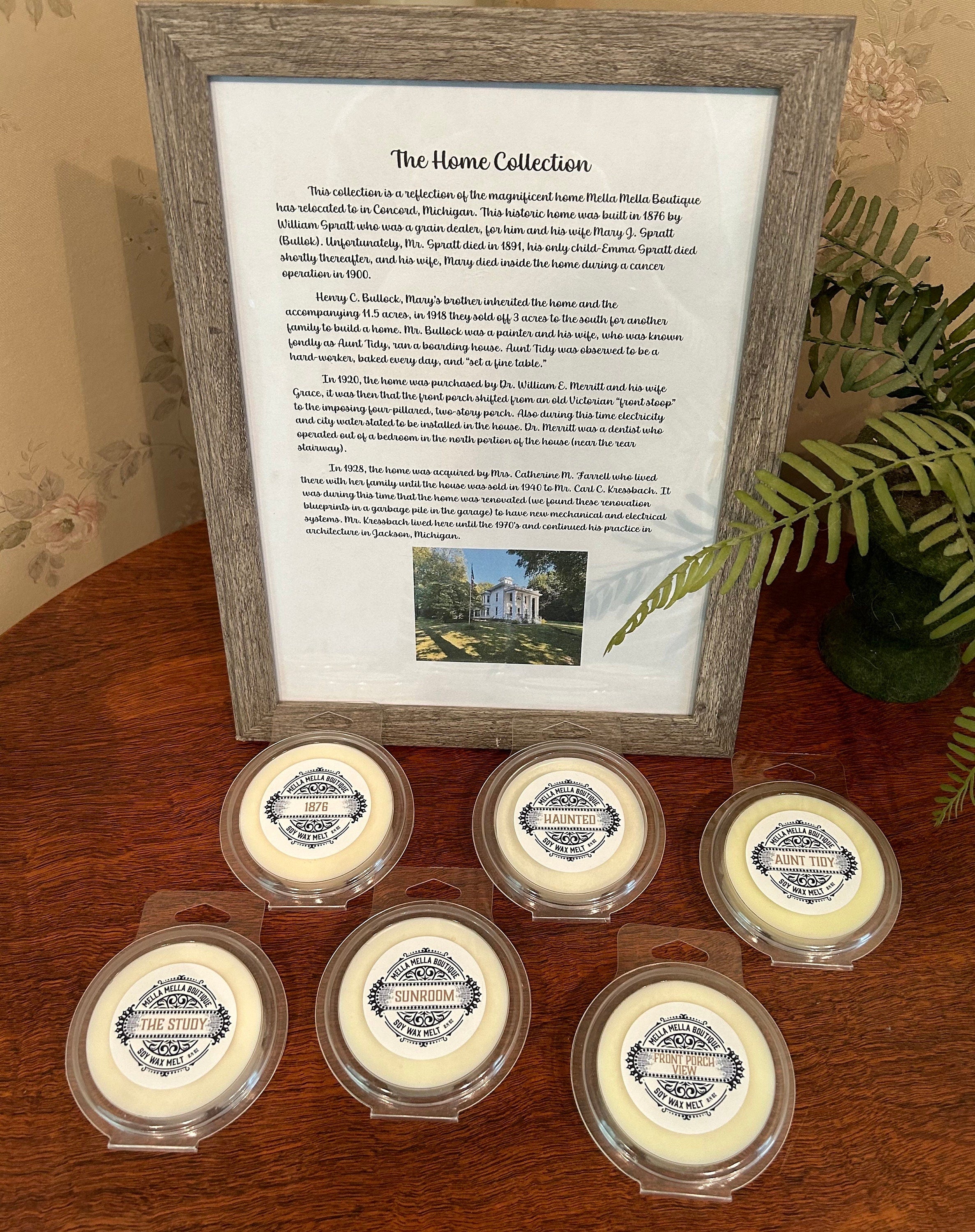 The Home Collection Wax Melts – Organic Soy Wax Melts Inspired by Our 1876 Historic Home