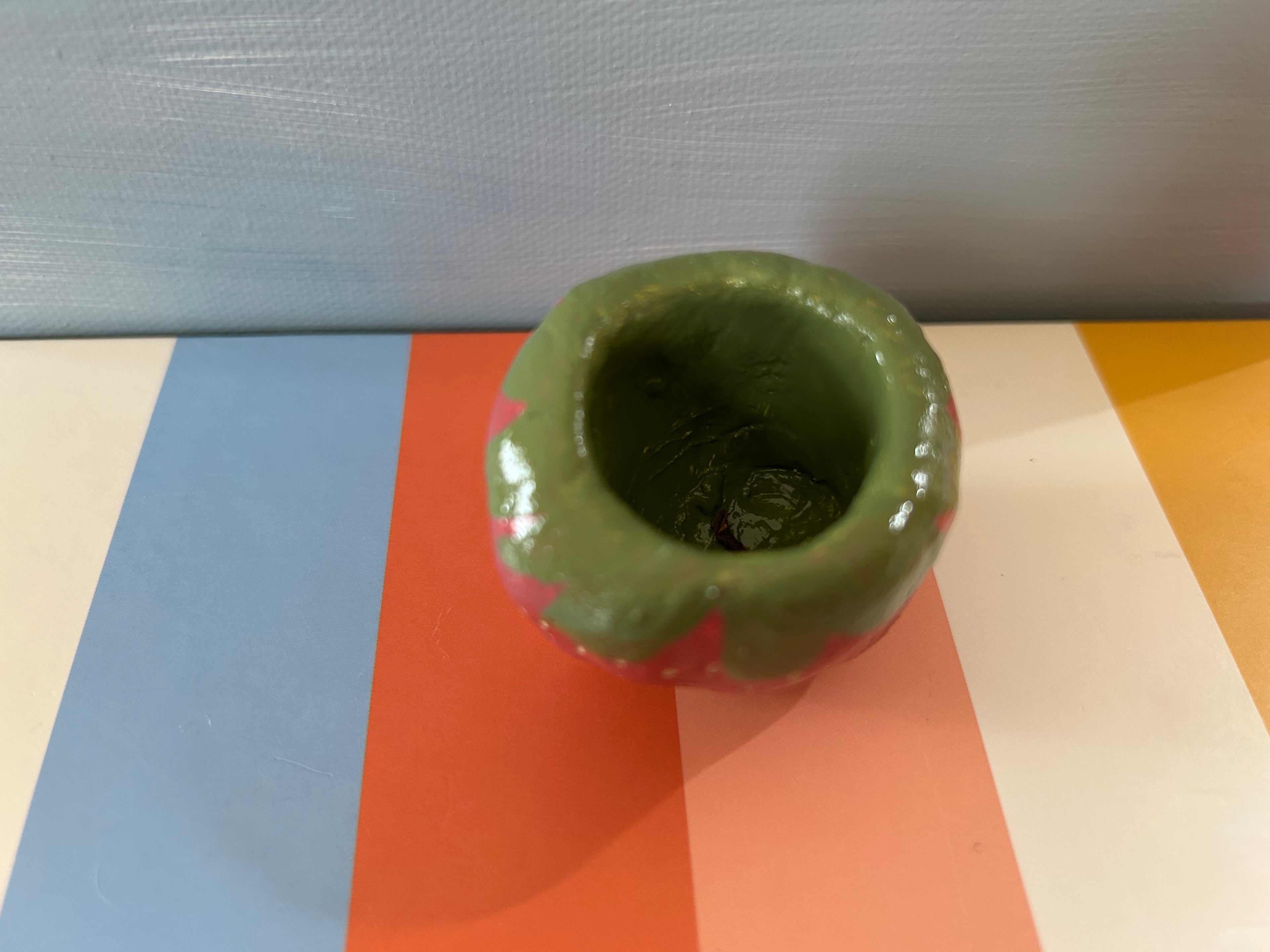 Strawberry Pinch Pot Air Plant Holder