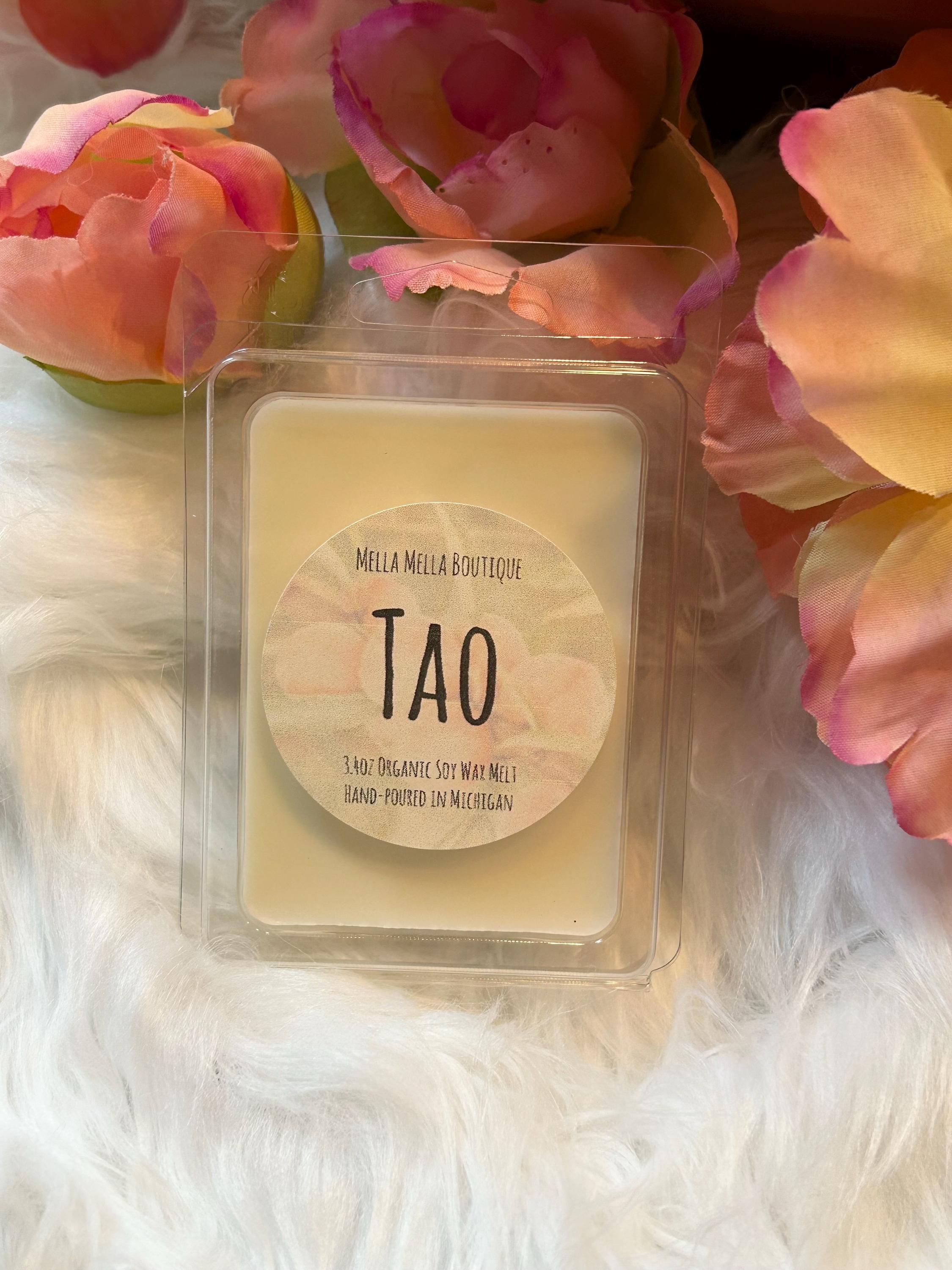 Tao Scent Collection – Peach & Hibiscus Inspired Soy Wax Candles, Melts & Car Diffusers