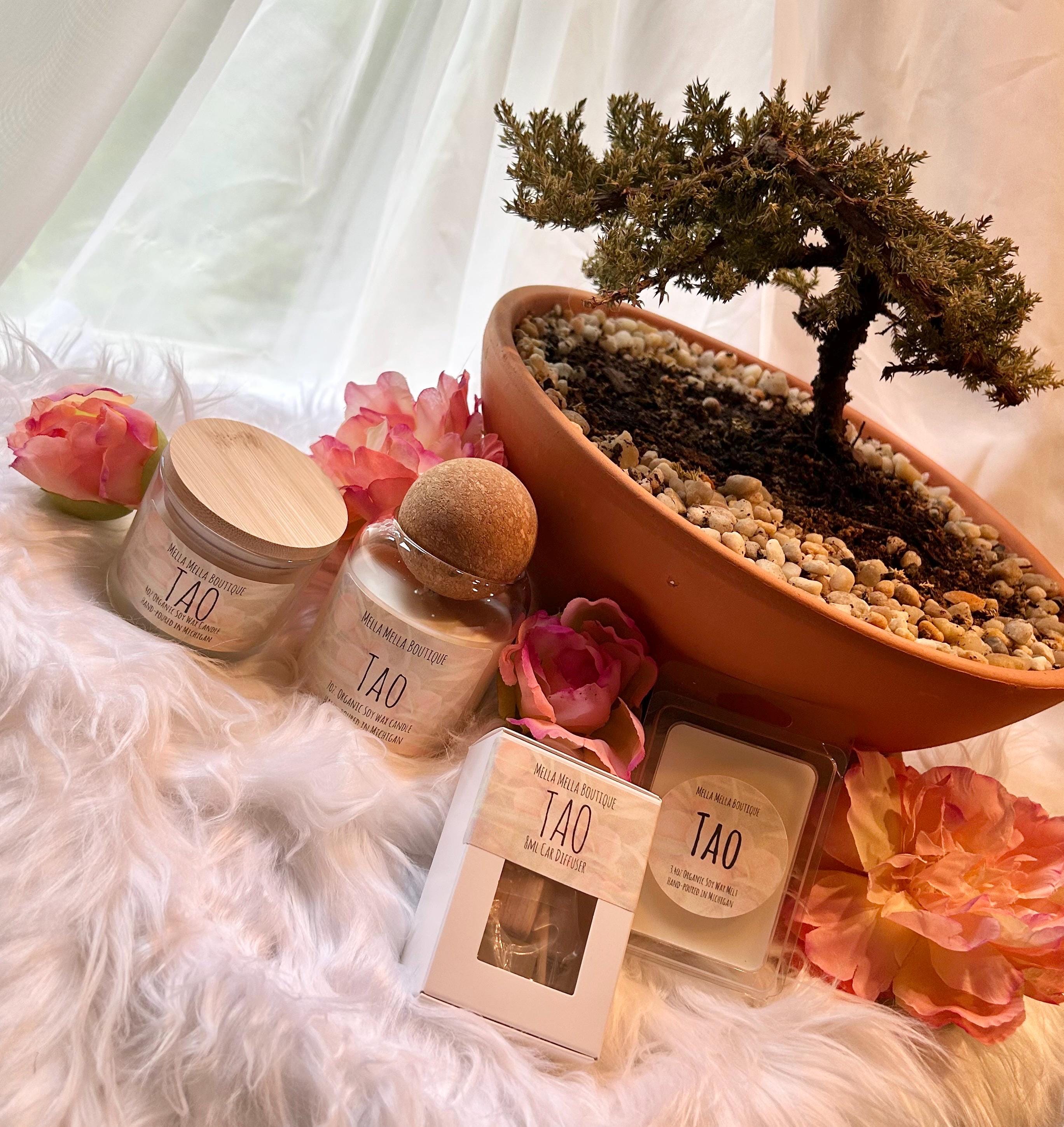 Tao Scent Collection – Peach & Hibiscus Inspired Soy Wax Candles, Melts & Car Diffusers